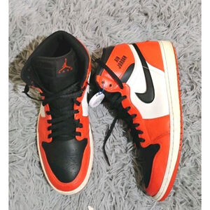 Nike Air Jordan 1 Rare 2016 Air Max Orange Men’s Size 11.5 Sneakers 332550-800